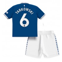 Camiseta Everton James Tarkowski #6 Primera Equipación Replica 2023-24 para niños mangas cortas (+ Pantalones cortos)